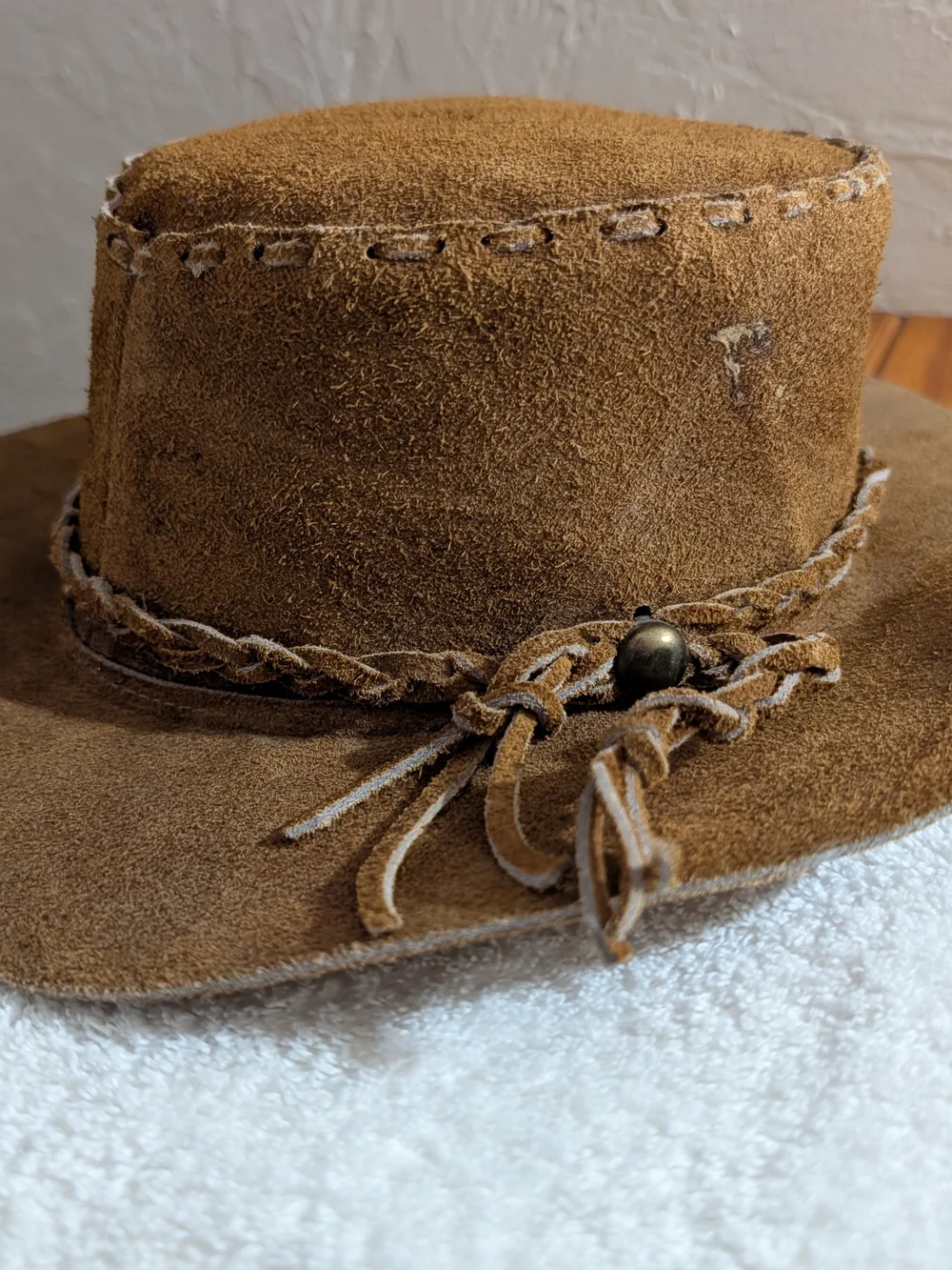 Suede Cowboy Hat - Brown